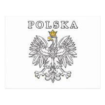 Polska avec Eagle polonais Cartes Postales