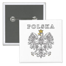 Polska avec Eagle polonais Pin's Avec Agrafe