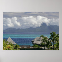 Polynésie française, Moorea. Une vue de l'île Posters