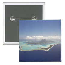 Polynésie française, Tahiti, Bora Bora. Badge Avec Épingle