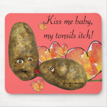 Pomme de terre Mousepad Valentine de souris Tapis De Souris