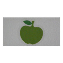 pomme verte cartes avec photo