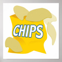 pommes chips affiche