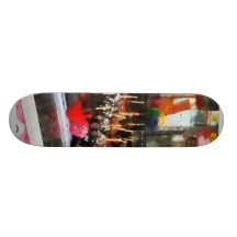 Pommes de sucrerie skateboards customisés