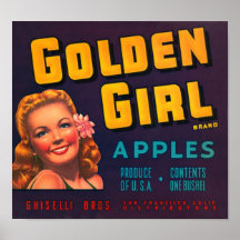 Pommes d'or de fille posters