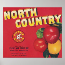 pommes du nord de pays affiches