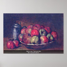 Pommes et grenades par Courbet Gustave Poster