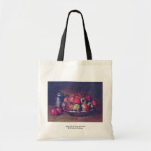 Pommes et grenades par Courbet Gustave Sac En Toile