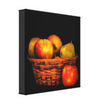 Pommes et poires toile tendue