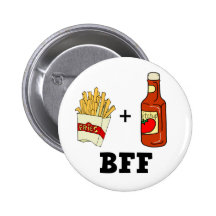 Pommes frites et ketchup BFF Pin's