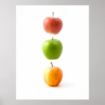 Pommes l'affiche de flottement interdite d'art de 