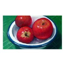 Pommes rouges : Illustration : Carte de visite