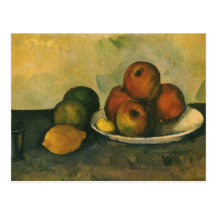 Pommes toujours de la vie W par Cezanne, art d'imp Carte Postale