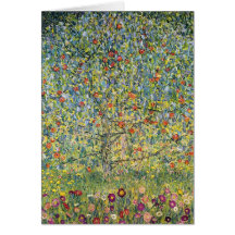 Pommier Par Gustav Klimt, art victorien vintage Carte