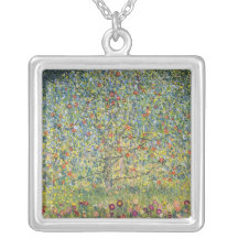 Pommier Par Gustav Klimt, art victorien vintage Collier
