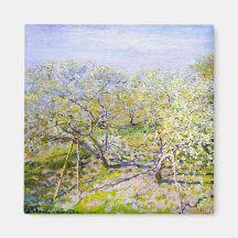 Pommiers En fleur, Claude Monet 1873 Aimants
