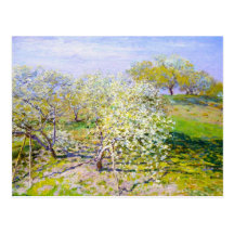 Pommiers En fleur, Claude Monet 1873 Carte Postale