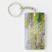 Pommiers En fleur, Claude Monet 1873 Porte-clefs