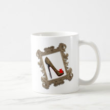 Pompe encadrée de stylet de léopard mugs