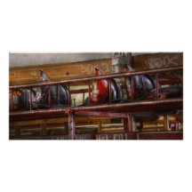 Pompier - Ladder Company 1 Photocarte Personnalisée