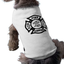 Pompier maltais t-shirt pour animal domestique