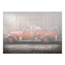 Pompier - moteur No2 de FGP Invitations Personnalisées