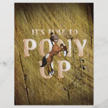 Poney de PIÈCE EN T Prospectus Personnalisés