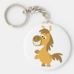 Poney impétueux Keychain de bande dessinée porte-clés