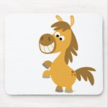 Poney impétueux Mousepad de bande dessinée tapis de souris