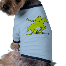 Poneys britanniques de silhouette de joueur de che tee-shirt pour animal domestique