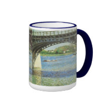 Pont à Argenteuil et la Seine par Caillebotte Tasses