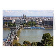 Pont à chaînes de Szechenyi, Budapest, Hongrie Carte