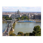 Pont à chaînes de Szechenyi, Budapest, Hongrie Carte Postale