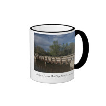 "Pont au barrage de Percha " Tasse À Café