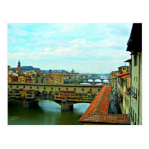 Pont d'achats de Florence, Italie Carte Postale