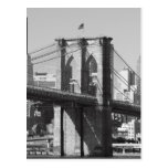 Pont de Brooklyn et horizon de Manhattan Cartes Postales