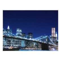 Pont de Brooklyn et horizon de Manhattan Invitations Personnalisables