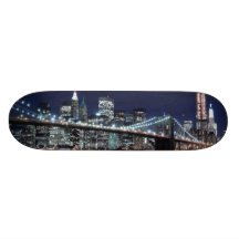 Pont de Brooklyn et horizon de Manhattan Planche À Roulette
