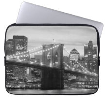 Pont de Brooklyn et horizon de Manhattan Trousses Pour Ordinateur Portable