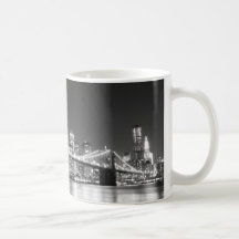 Pont de Brooklyn et horizon de Manhattan Mugs À Café