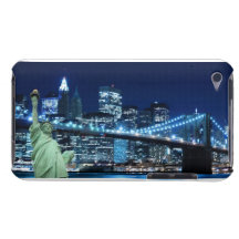 Pont de Brooklyn la nuit, New York City Coques iPod Case-Mate