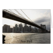 Pont de Brooklyn, New York Carte De Vœux