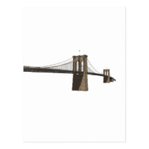 Pont de Brooklyn : New York City : modèle 3D : Cartes Postales