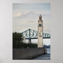 Pont de Jacques-Cartier à Montréal Poster