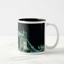 Pont de tour la nuit, Londres, Angleterre Tasse À Café