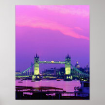 Pont de tour, Londres, Angleterre 2 Affiche