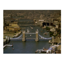 Pont de tour, vue aérienne, Londres, Angleterre Carte Postale