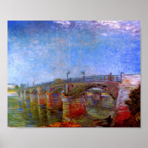 Pont de Van Gogh la Seine chez Asnières (F240) Posters