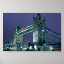 Pont de ville, Londres, Angleterre Affiches