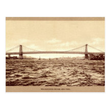 Pont de Williamsburg, cru 1907 de New York City Cartes Postales